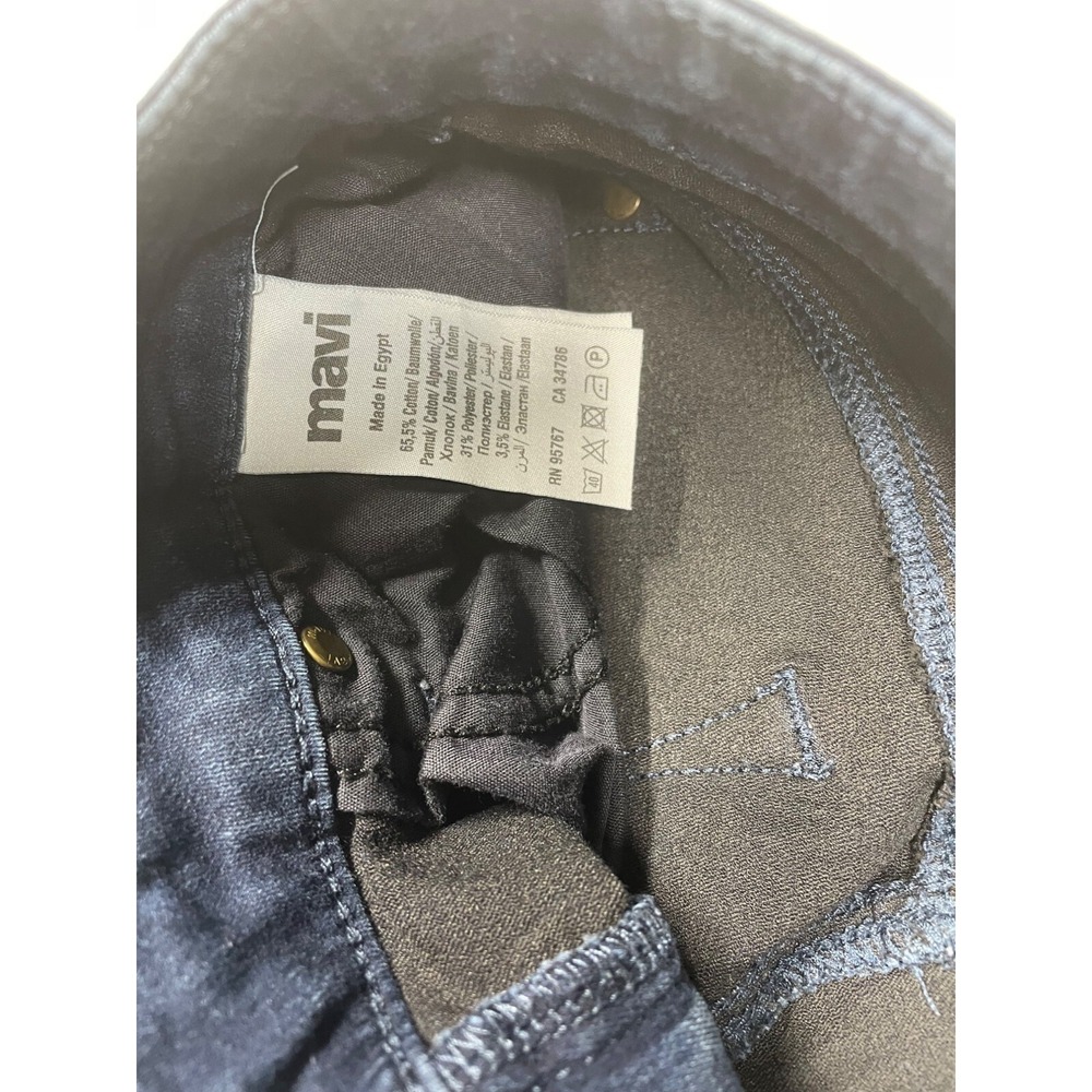 Mavi Women's Alexa Mid-Rise Skinny Jeans 25 / 28 Dark Blue Denim Size XS - Picture 4 of 10
